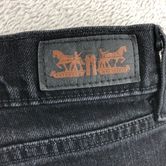 Levis Womens Jeans Size 14M 515 Bootcut Leg High Rise Black Denim Classic Casual - Picture 14 of 16